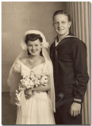 Jean and Elmer Edwards 10-01-45